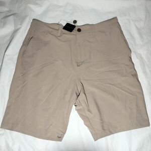 Magaschoni Man Men’s Brown Tan Performance Golf Shorts Size 34
